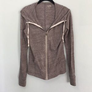 City Streets Juniors Medium Gray zip hoodie